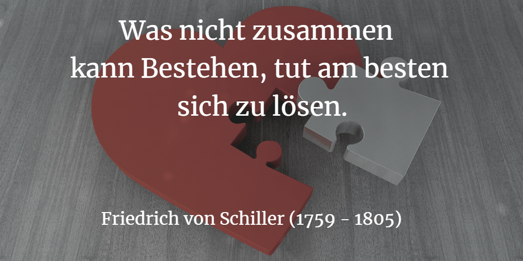 Beziehung beenden und sich lösen